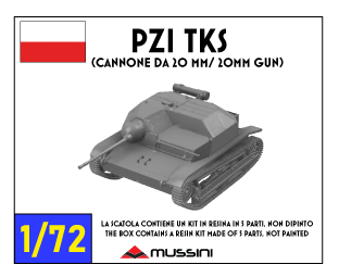 TKS 1:72 - Resin-Bausatz einer polnischen Tankette aus dem 3D-Drucker