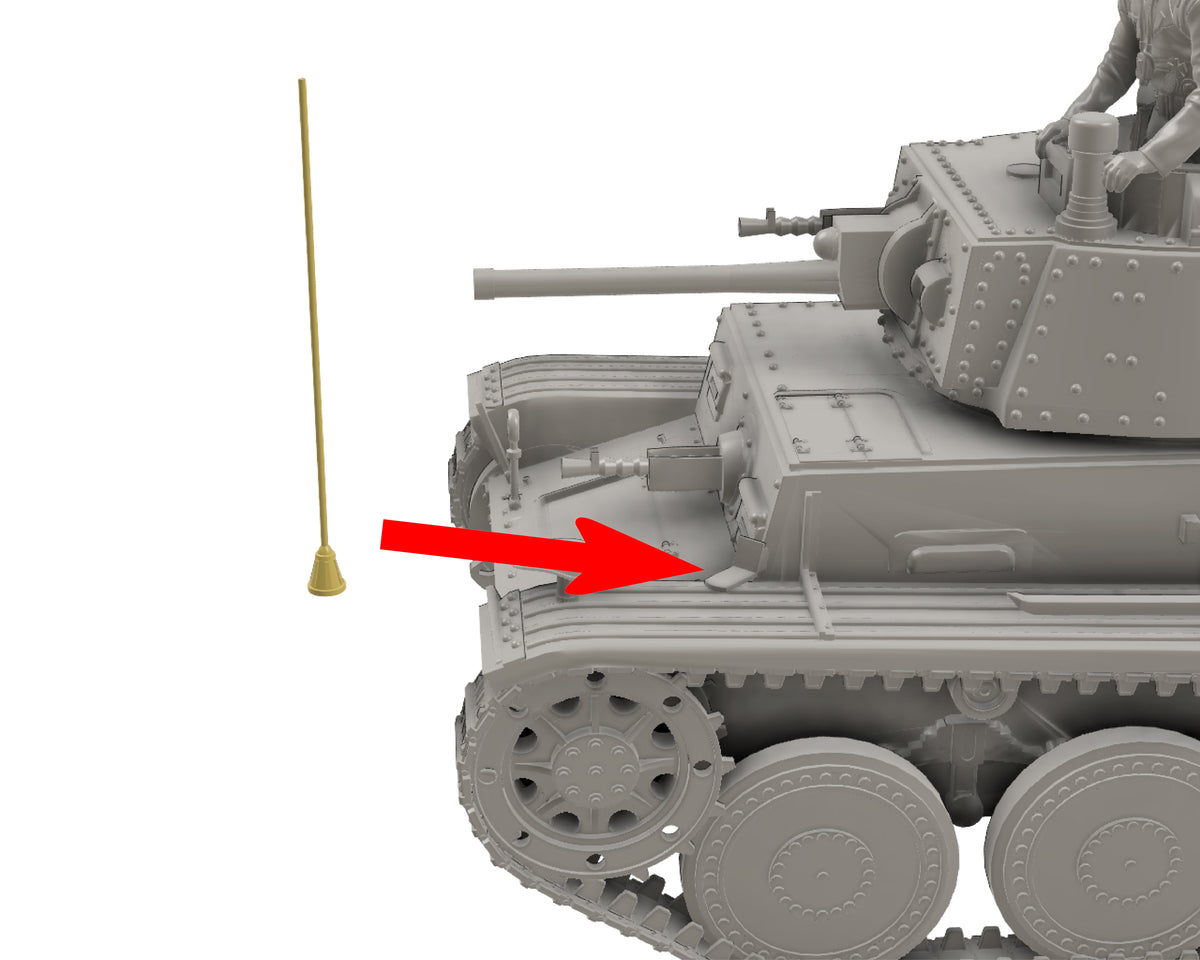 Panzerkampfwagen 38(t) 1:72 - Resin-Bausatz aus dem 3D-Drucker