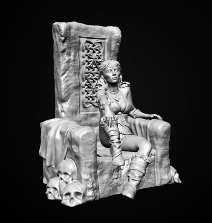 Barbarenkönigin - 75-mm-Resinfigur zum Zusammenbauen und Bemalen