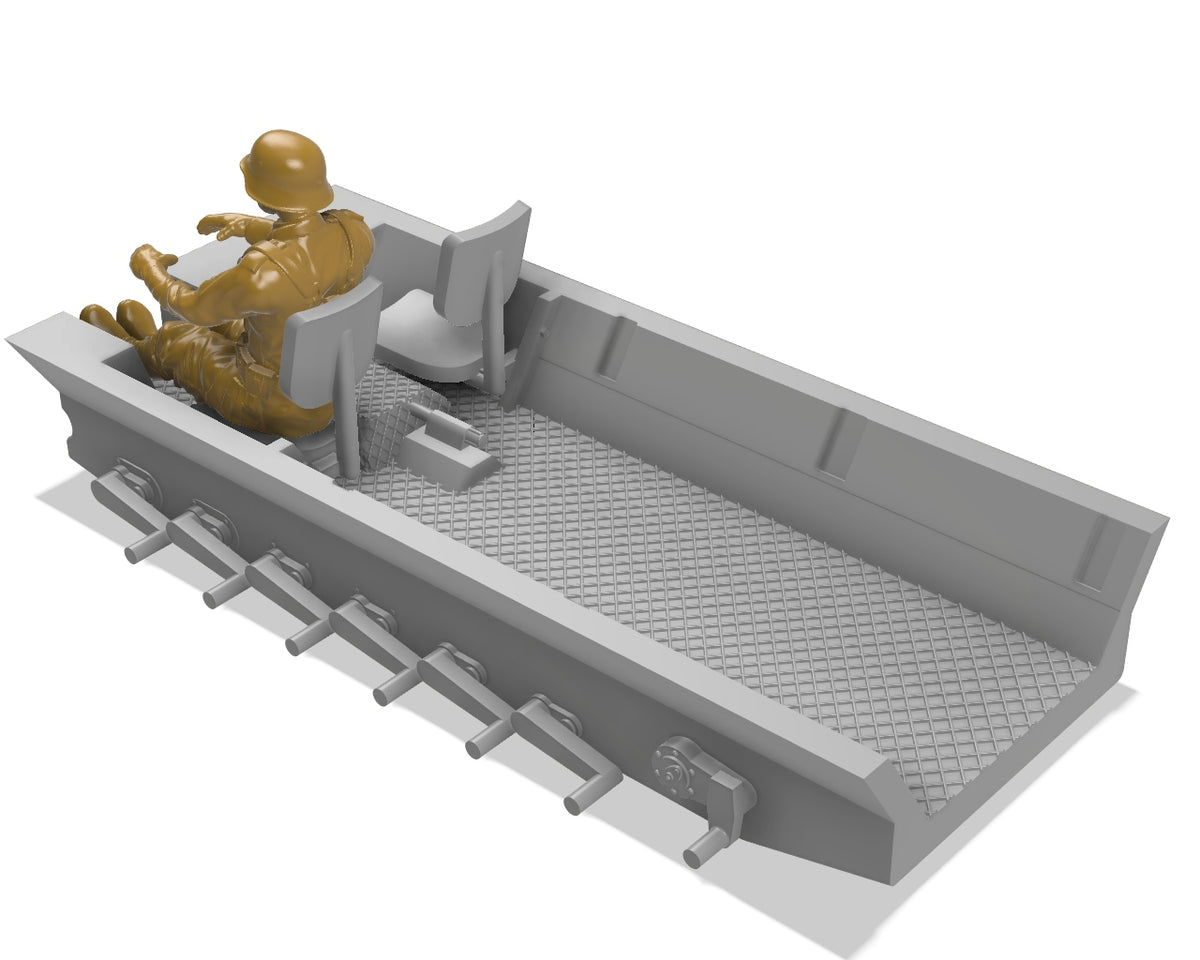Sd.Kfz. 251/1 Ausf. B 1:72 - Resin-Bausatz aus dem 3D-Drucker mit 5 Figuren