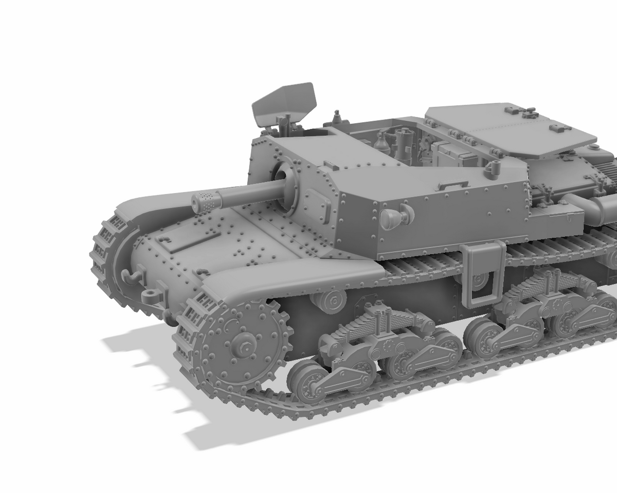 Semovente M40 da 75/18 1/72 - Maquette italienne résine 3D
