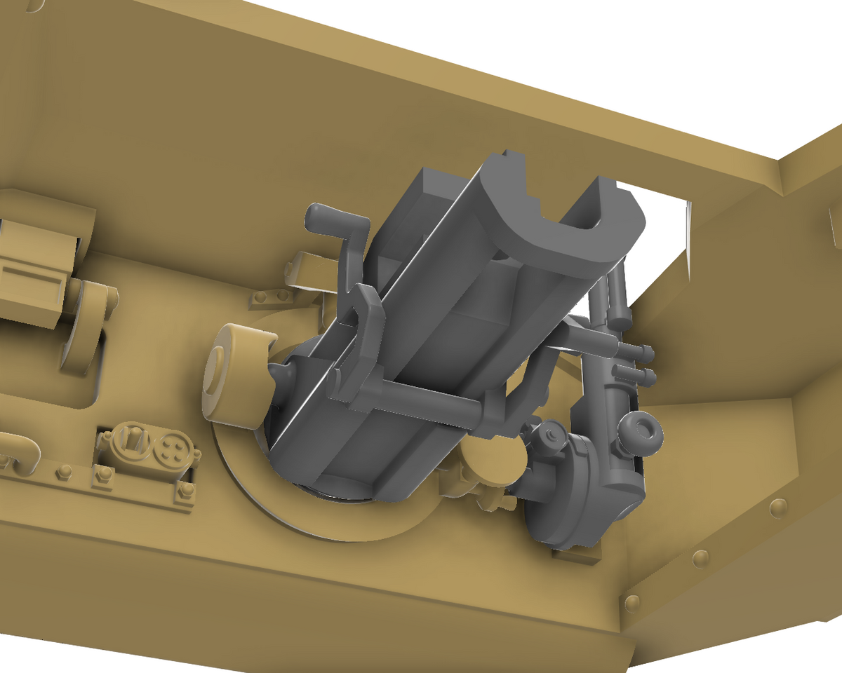 Semovente M41 da 75/18 1/72 - Maquette italienne en résine impression 3D
