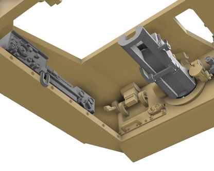 Semovente M41 da 75/18 1/72 - Maquette italienne en résine impression 3D