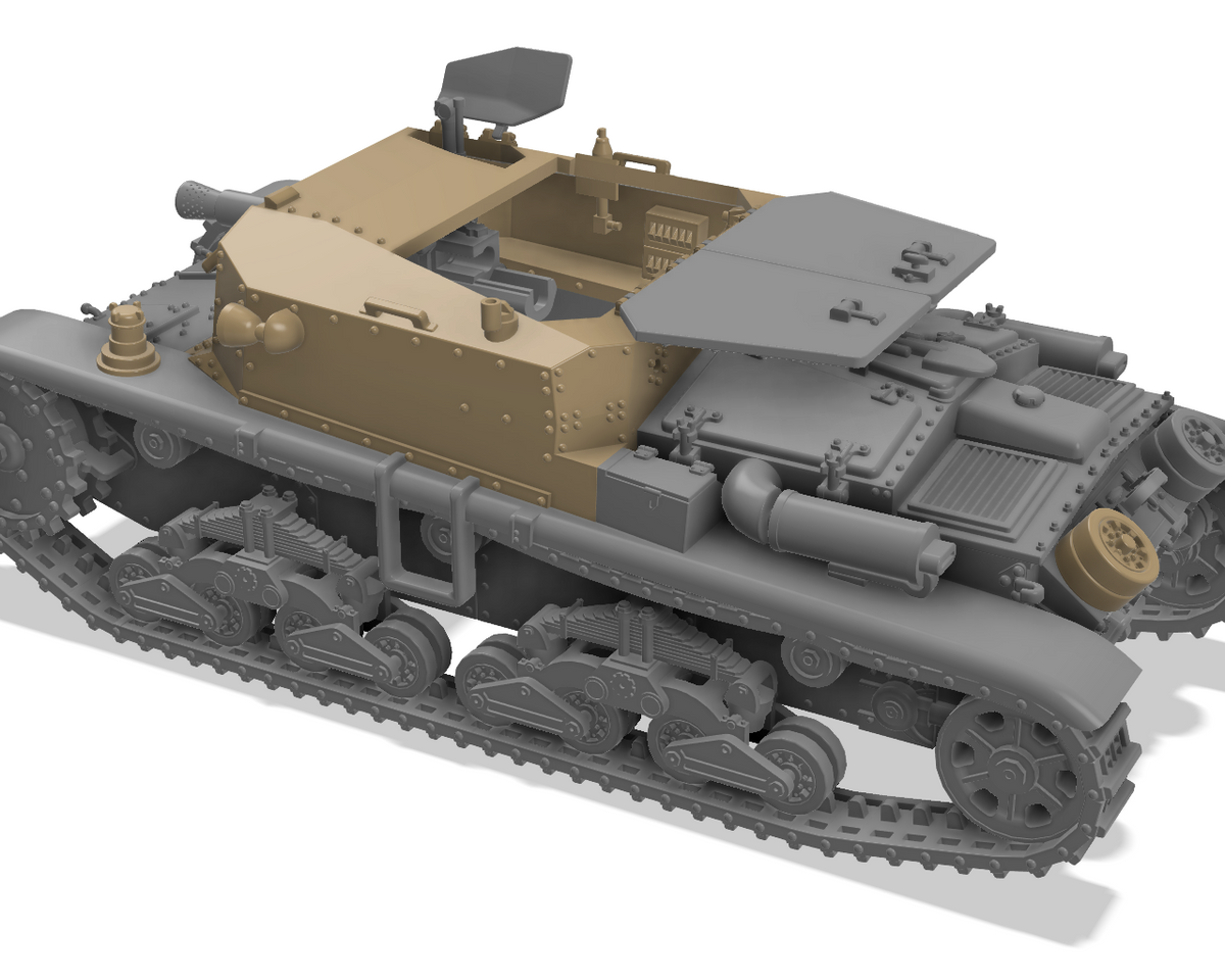 Semovente M41 da 75/18 1/72 - Maquette italienne en résine impression 3D