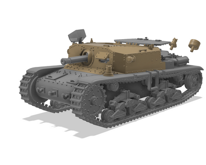 Semovente M41 da 75/18 1/72 - Maquette italienne en résine impression 3D
