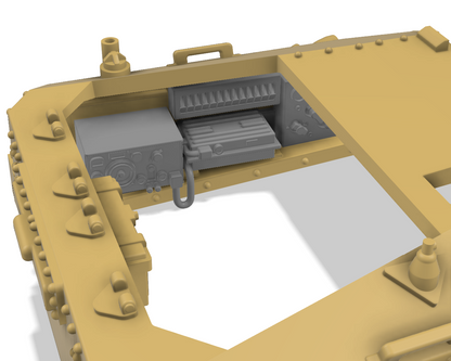 Semovente M41 da 75/18 1/72 - Maquette italienne en résine impression 3D