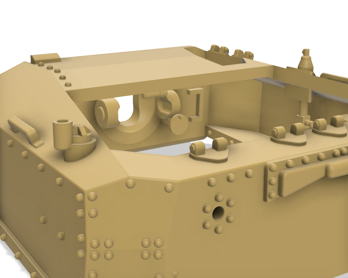 Semovente M41 da 75/18 1/72 - Maquette italienne en résine impression 3D