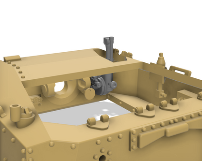 Semovente M41 da 75/18 1/72 - Maquette italienne en résine impression 3D
