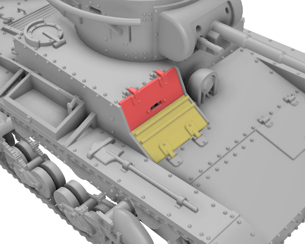 T-26 Modell 1933 Befehlspanzer 1:72 - Sowjetischer Resin-Bausatz im 3D-Druck