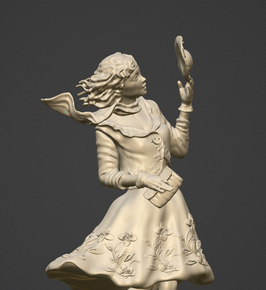 Ein Windstoß - 75-mm-Figur aus Resin zum Zusammenbauen und Bemalen