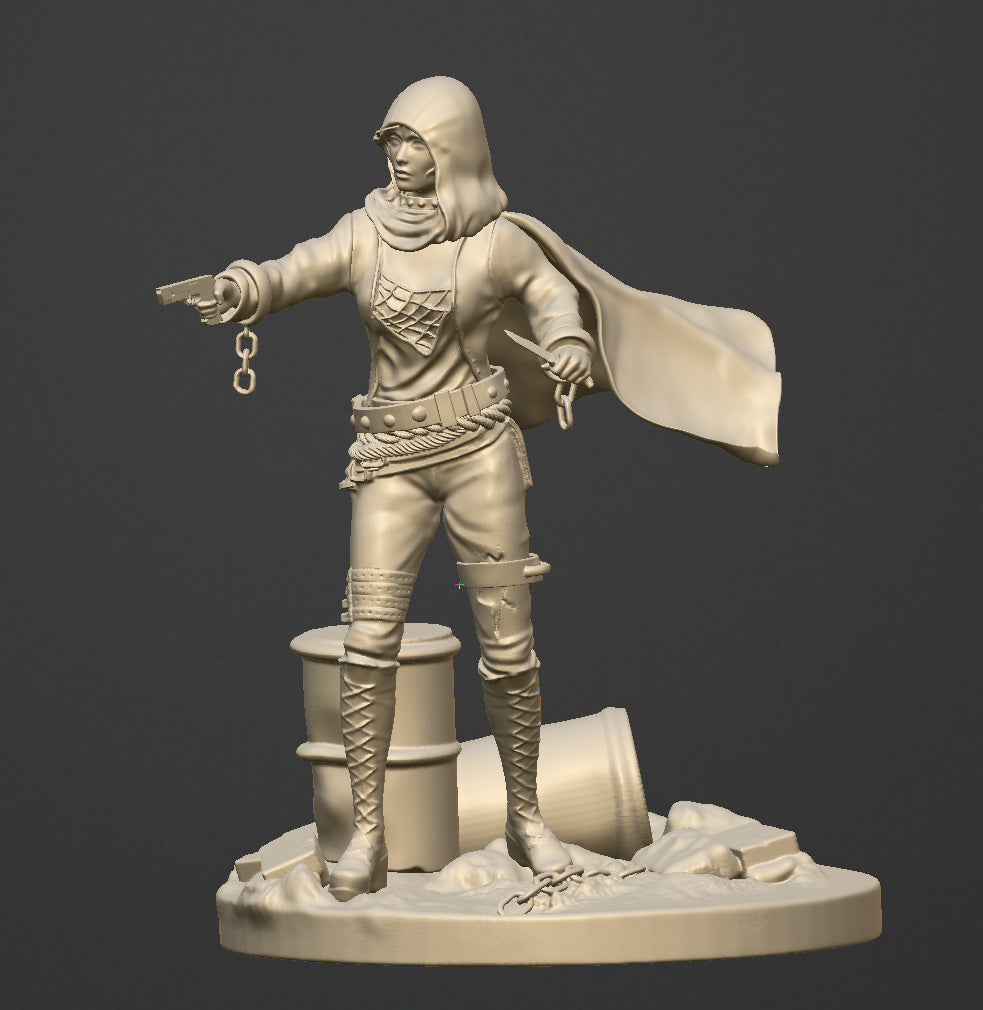 The Fugitive - 75mm resin figure kit to assemble and paint