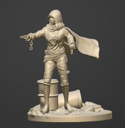 The Fugitive - 75mm resin figure kit to assemble and paint