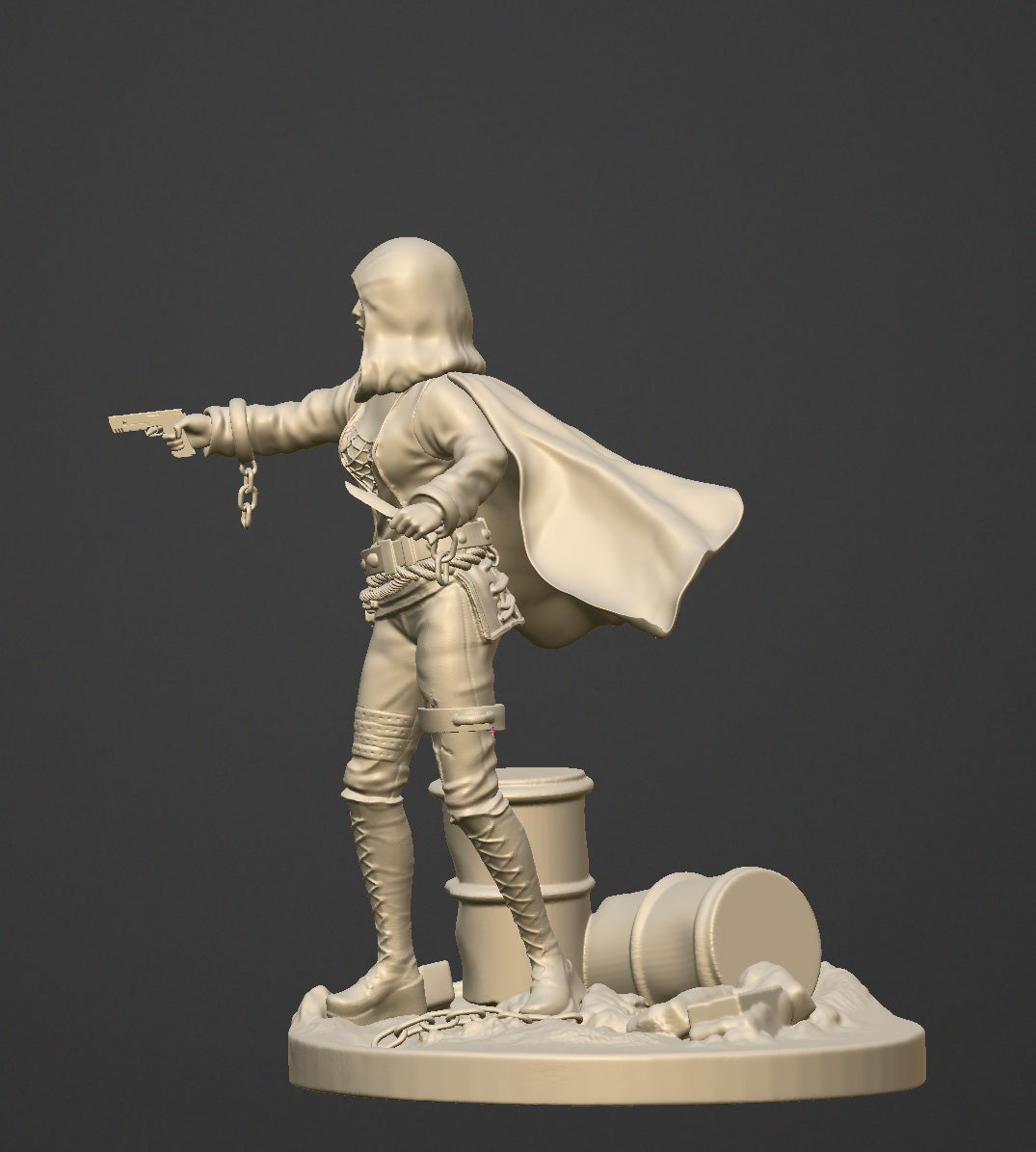 The Fugitive - 75mm resin figure kit to assemble and paint