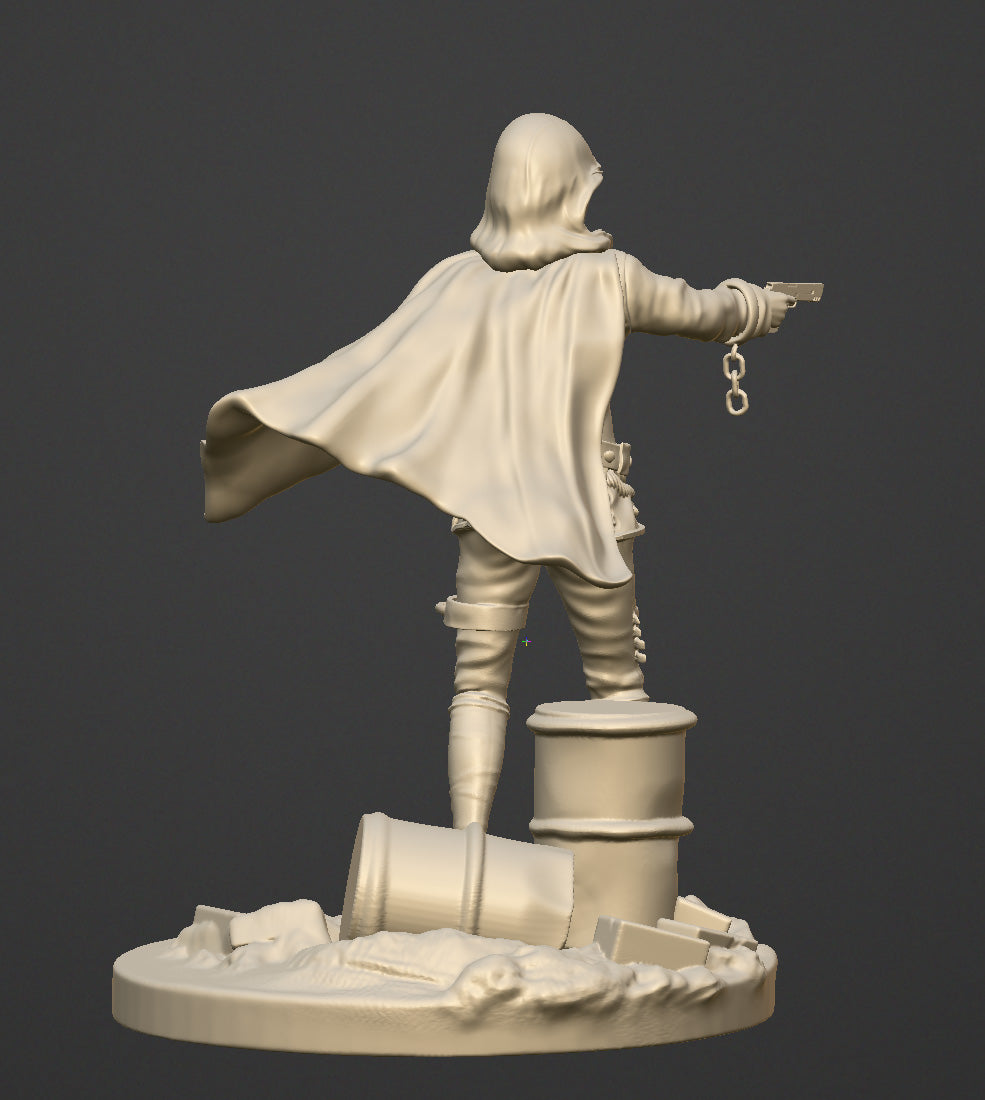 The Fugitive - 75mm resin figure kit to assemble and paint