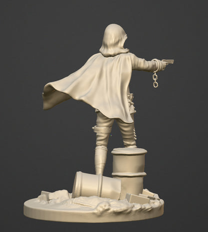 The Fugitive - 75mm resin figure kit to assemble and paint