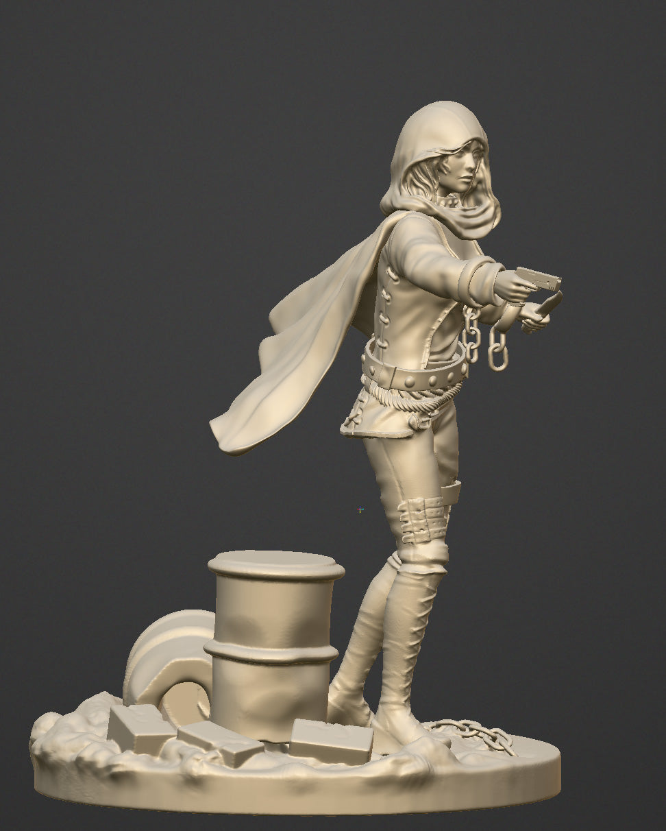 The Fugitive - 75mm resin figure kit to assemble and paint