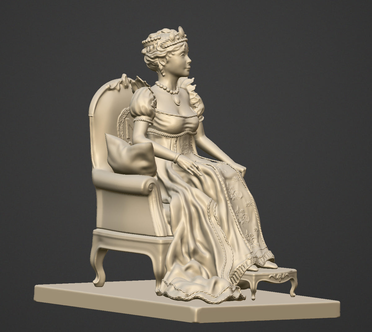 Joséphine Beauharnais - 75-mm-Resinfigur zum Zusammenbauen und Bemalen