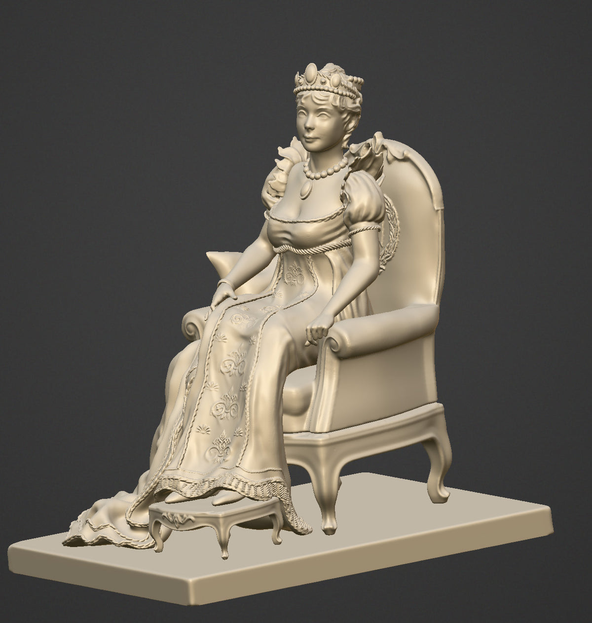 Joséphine Beauharnais - 75-mm-Resinfigur zum Zusammenbauen und Bemalen