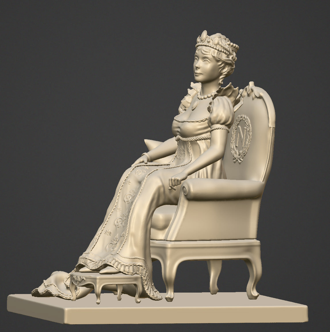 Joséphine Beauharnais - 75-mm-Resinfigur zum Zusammenbauen und Bemalen