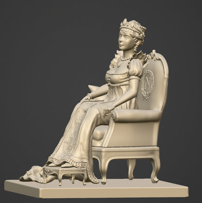 Joséphine Beauharnais - 75-mm-Resinfigur zum Zusammenbauen und Bemalen