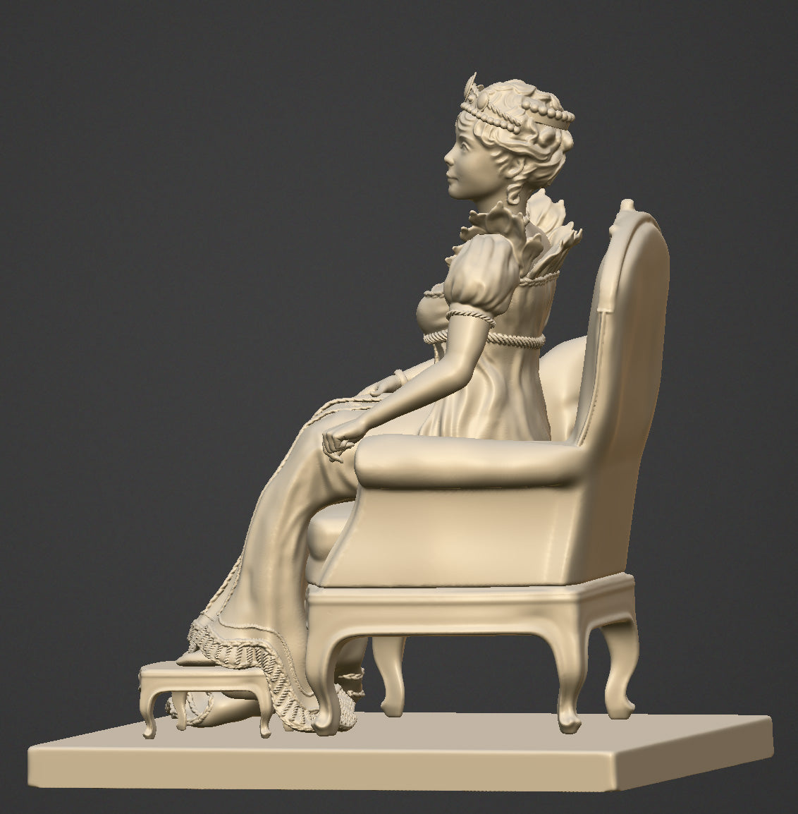 Joséphine Beauharnais - 75-mm-Resinfigur zum Zusammenbauen und Bemalen