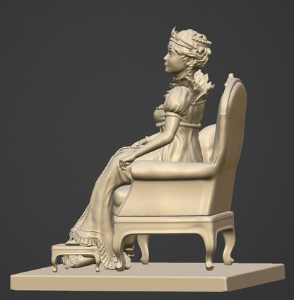 Joséphine Beauharnais - 75-mm-Resinfigur zum Zusammenbauen und Bemalen