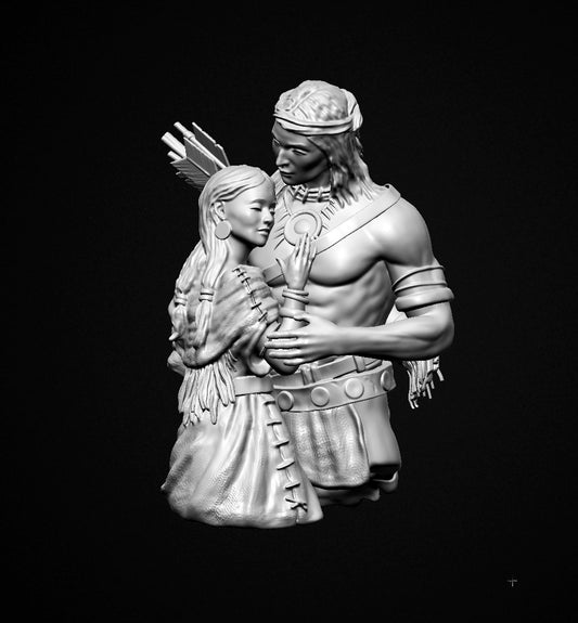 Still with you - Resin-Büste im Maßstab 1:12 zum Zusammenbauen und Bemalen