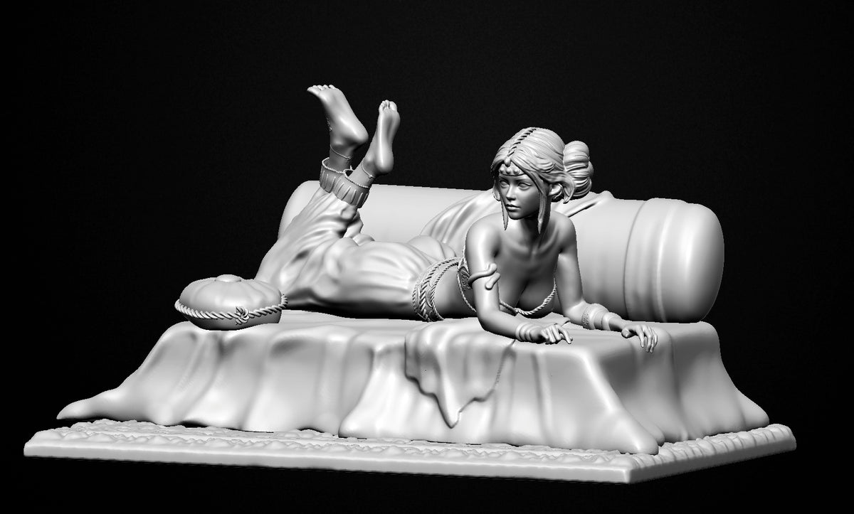 Odalisque - Figurine en résine 75 mm à monter et à peindre