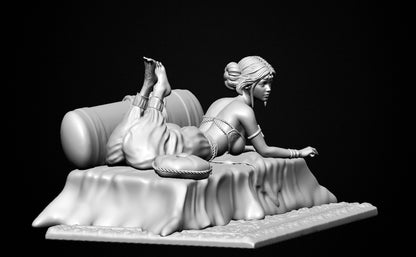 Odalisque - Figurine en résine 75 mm à monter et à peindre