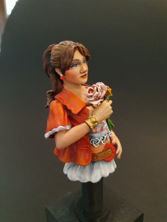 Meine Rosen - Büste aus Resin im Maßstab 1:10 zum Zusammenbauen und Bemalen