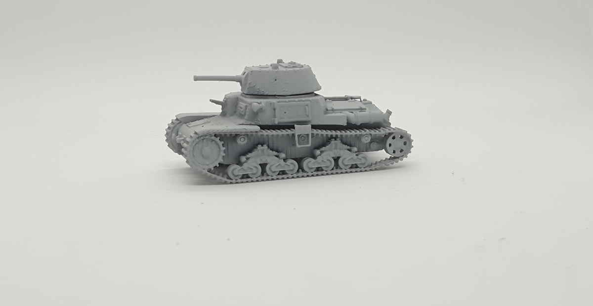 Fiat-Ansaldo M13/40 1:100 - Italienischer Resin-Bausatz für 15-mm-Wargaming (2 Stück)