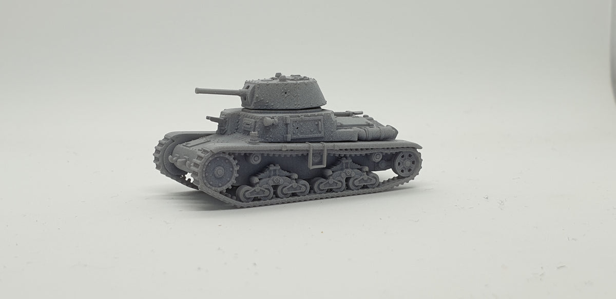 Fiat-Ansaldo M13/40 1:100 - Italienischer Resin-Bausatz für 15-mm-Wargaming (2 Stück)