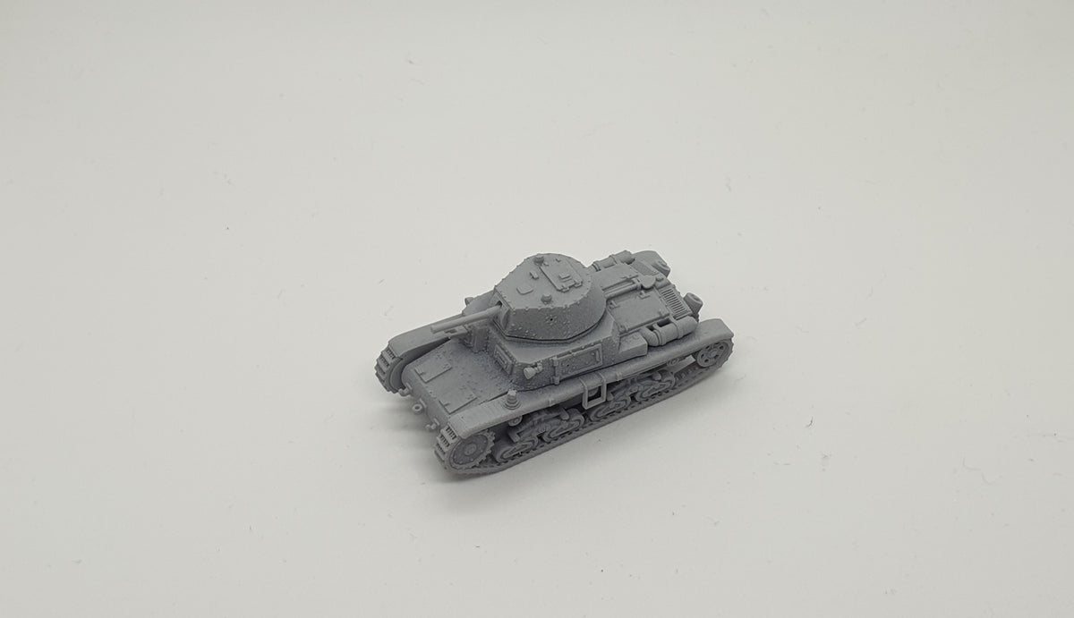 Fiat-Ansaldo M13/40 1:100 - Italienischer Resin-Bausatz für 15-mm-Wargaming (2 Stück)