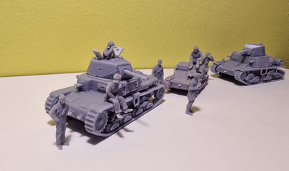 Tankistes Regio Esercito 1/72 - Set de figurines en résine impression 3D