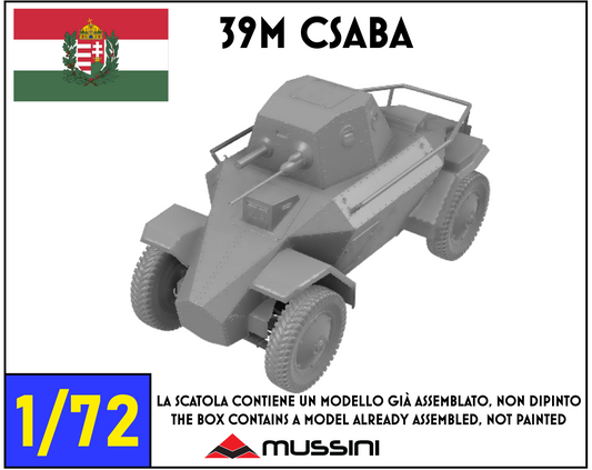 39M Csaba 1:72 - Resin-Bausatz eines ungarischen Panzerspähwagens aus dem 3D-Drucker