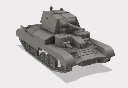 Cruiser Tank Mark I A9 1:100 - Resin-Bausatz für 15-mm-Wargaming (2 Stück)