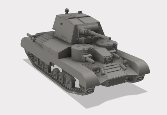 Cruiser Tank Mark I A9 1/100 - Kit wargame 15 mm en résine (2 pièces)
