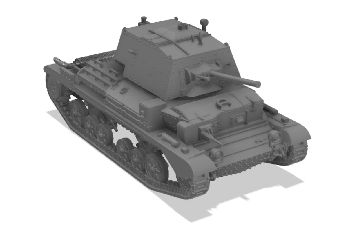 Cruiser Tank Mark II A10 1:100 - 15-mm-Wargaming-Bausatz aus Resin (2 Stück)