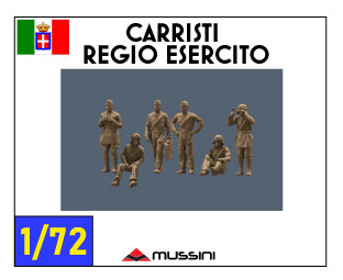 Tankistes Regio Esercito 1/72 - Set de figurines en résine impression 3D