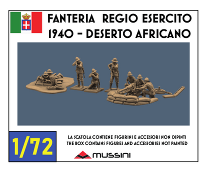 Regio Esercito Italian Infantry, Africa 1940 - 1/72 resin figure set