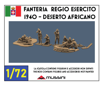 Fanteria Regio esercito - 1940: deserto africano - scala 1/72