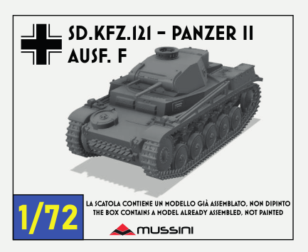 Panzerkampfwagen II Ausf. F 1:72 - Resin-Bausatz aus dem 3D-Drucker