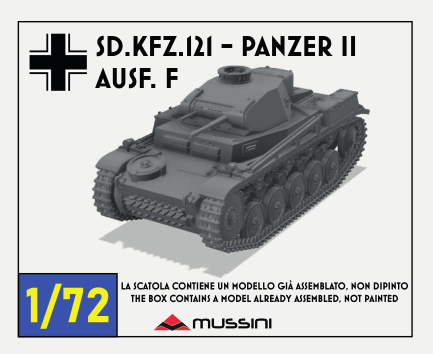 Panzerkampfwagen II Ausf. F - scala 1/72 - 1 item