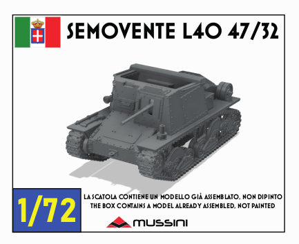 Semovente L40 da 47/32 1:72 - Italienischer Resin-Bausatz aus dem 3D-Drucker