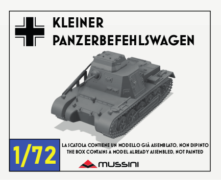 kleiner Panzerbefehlswagen - scala 1/72 - 1 item