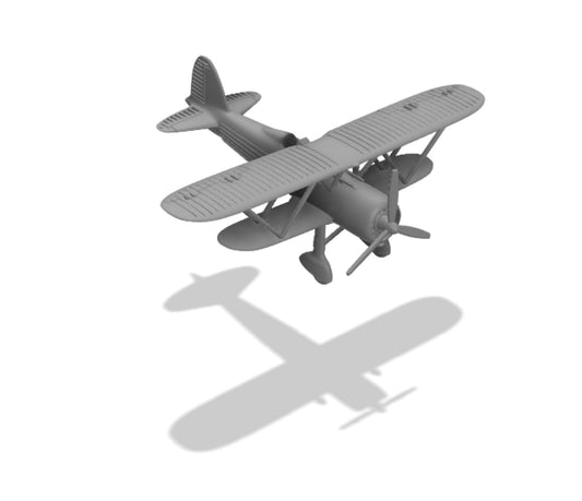 Fiat CR.42 Falco 1:200 - Resin-Flugzeugbausatz (2 Stück)