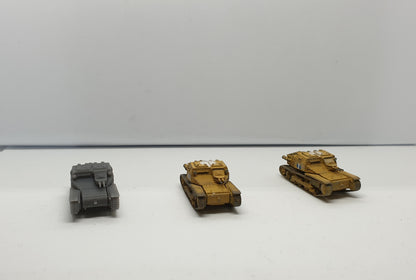 Carro Veloce L3/35 1:100 - Italienischer 15-mm-Wargaming-Bausatz aus Resin (4 Stück)