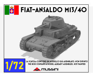 Fiat-Ansaldo M13/40 II Serie 1:72 - Italienischer Resin-Bausatz aus dem 3D-Druck