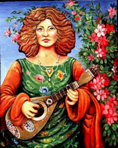 Musik - Flachrelief aus Keramik, von Hand gegossen, zum Bemalen