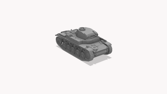 Panzerkampfwagen II Ausf. C 1/100 - Kit wargame 15 mm en résine (2 pièces)